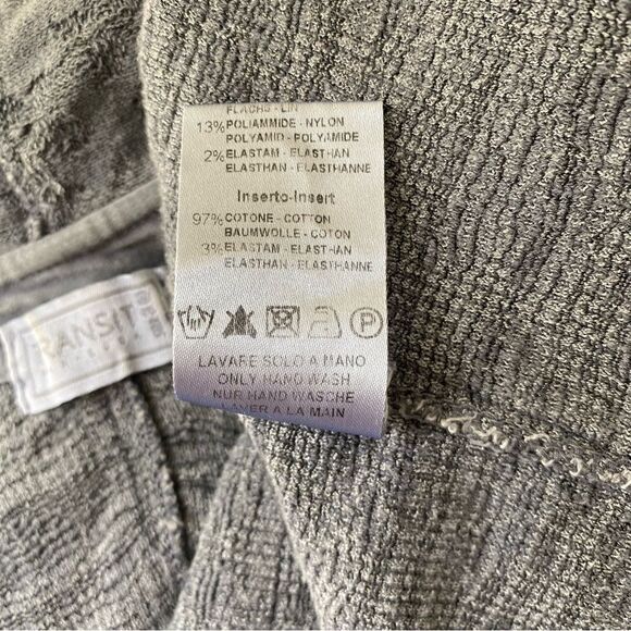 Transit Par Such Jacquard Textured Cotton Blend Coat cardigan long Gray medium - Picture 7 of 10